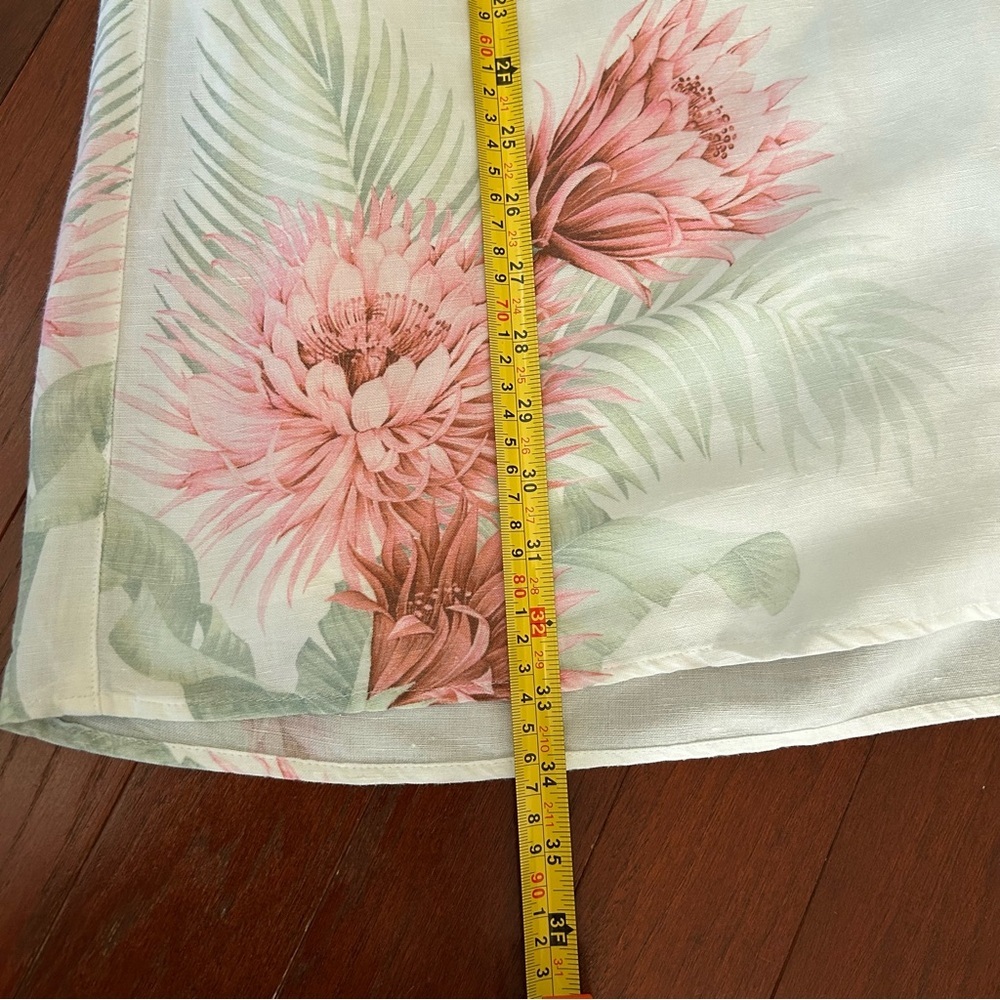 Tommy Bahama Breezy Botanical V-neck sleeveless Dress size  S/P white - Picture 3 of 8